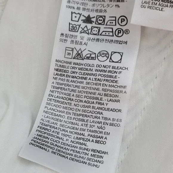 LEVIS striped classic chino shorts blue Sz 18/34w - Picture 7 of 9